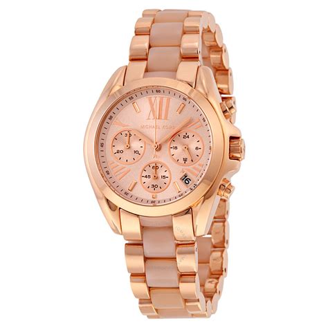 womens michael kors rose gold watch